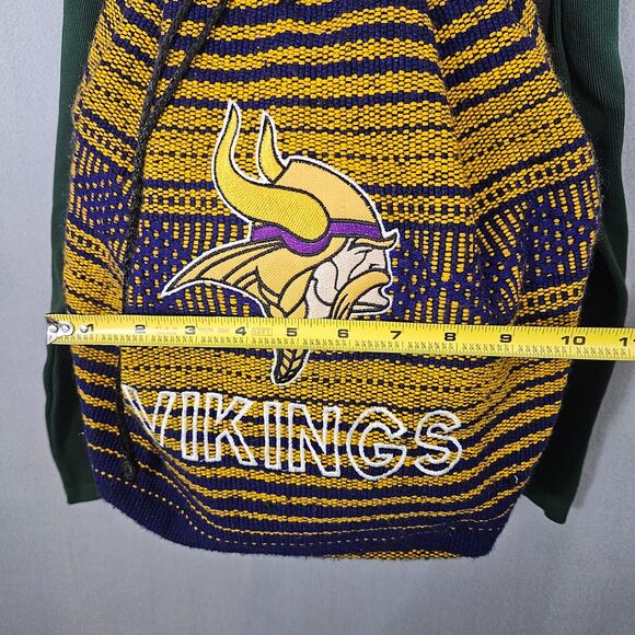 MN Vikings Woven Backpack Purple and Gold Baja Fabric Embroidered - Picture 2 of 7